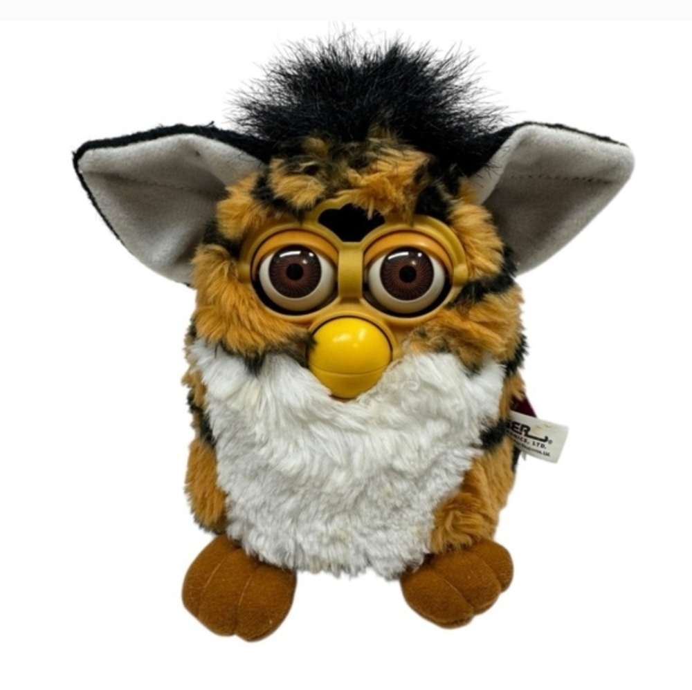VTG 1998‎ Tiger Furby Tiger Stripes Brown Eyes 70-800 TESTED WORKS